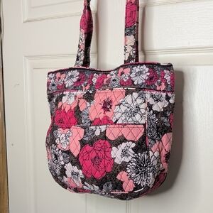 Vera Bradley Tote Bag - Retired Mocha Rouge Pattern